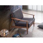 Charcoal Fabric Alisa Accent Chair AC02377 By ACME Accent Chairs Mobilia Cleopatra 23 Charcoal Fabric Alisa Accent Chair AC02377 By ACME 23