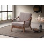 Light Brown Fabric Lide Accent Chair AC02378 By ACME Accent Chairs Mobilia Cleopatra 14 Light Brown Fabric Lide Accent Chair AC02378 By ACME 14