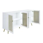 White High Gloss Gaerwn Console Table AC01939 By ACME 13