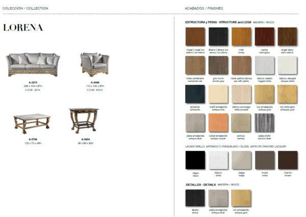 Spanish Living Room Set Lorena p13387 By ESF Furniture 23