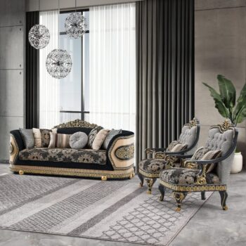 Luxury 7 PCs Dining Table Set HD-8024 By Homey Design 136