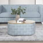 Light Teal Chenille Saree Coffee Table LV02349 By ACME Luxury Coffee Tables Mobilia Cleopatra 11 Light Teal Chenille Saree Coffee Table LV02349 By ACME 11