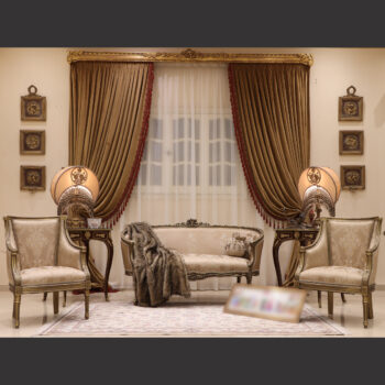 MC-81 taupe beige Neoclassic sofa set