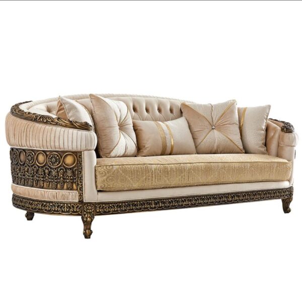 Brown Luxury Fabric Sofa Set HD-9017 By Homey Design 12