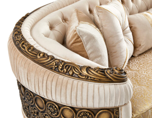 Brown Luxury Fabric Sofa Set HD-9017 By Homey Design 13