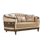Brown Luxury Fabric Sofa Set HD-9017 By Homey Design Homey Design HD-9017 Collection Mobilia Cleopatra 23 Brown Luxury Fabric Sofa Set HD-9017 By Homey Design 23