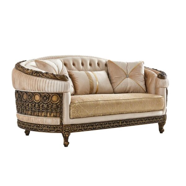 Brown Luxury Fabric Sofa Set HD-9017 By Homey Design 15