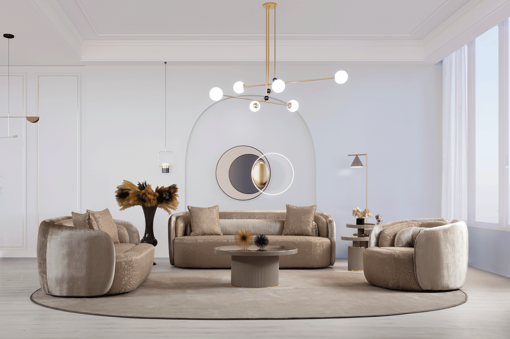 Soho Living Room Set p13459 By ESF Furniture