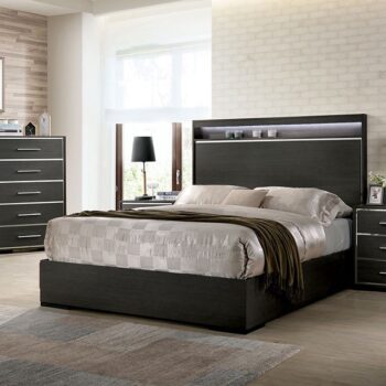 Warm Gray Camryn Bed CM7589 By Furniture Of America