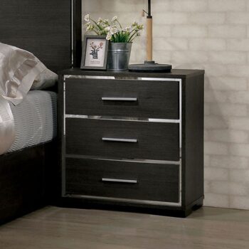 Warm Gray Camryn Night Stand CM7589N By Furniture Of America