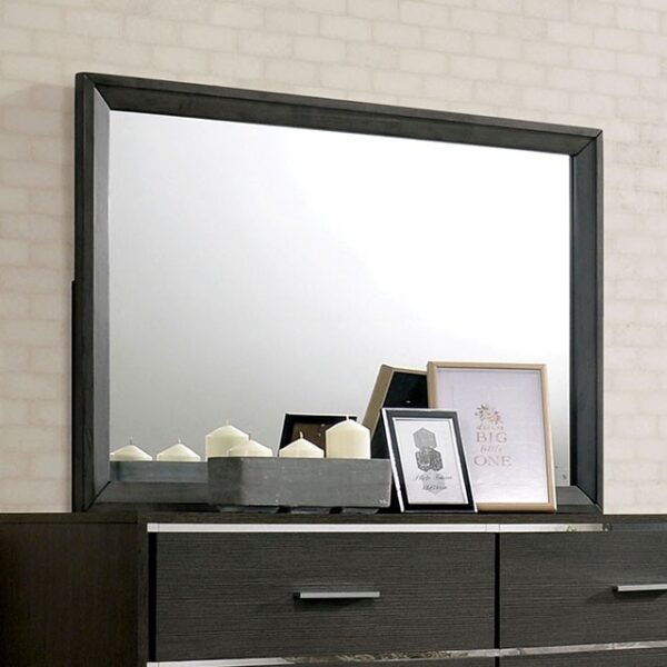 Warm Gray Camryn Mirror CM7589M By Furniture Of America 5