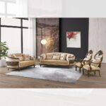 Brown Luxury Fabric Sofa Set HD-9017 By Homey Design Homey Design HD-9017 Collection Mobilia Cleopatra 19 Brown Luxury Fabric Sofa Set HD-9017 By Homey Design 19