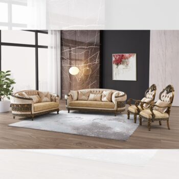 Luxury Fabric Sofa Sets HD-9017