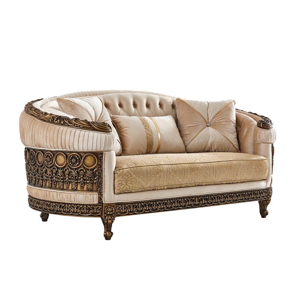 High Quality Leather Loveseat HD-9017 By Homey Design