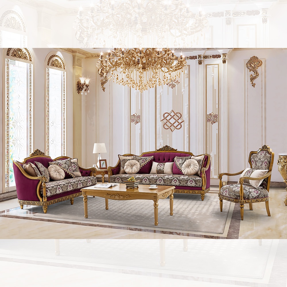 Luxury 7 PCs Dining Table Set HD-8024 By Homey Design 21