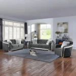 8019 Modern Velvet Sofa Set by Artisan Furniture - Image 2