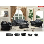 Apolo Black Living Room Set By ESF Furniture - Image 6