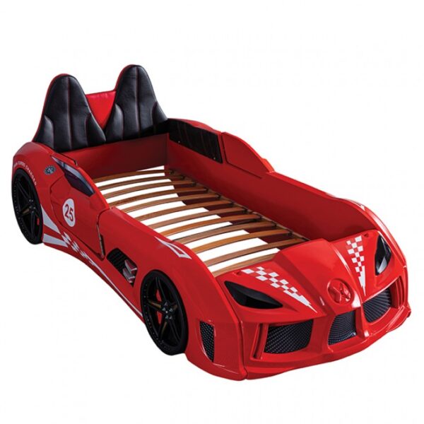 Trackster Red Youth Bed FOA7723RD-BED By Furniture Of America 11