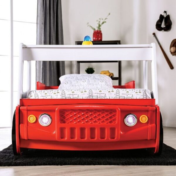 Red Firestall Twin Bed CM7644 By Furniture Of America 14