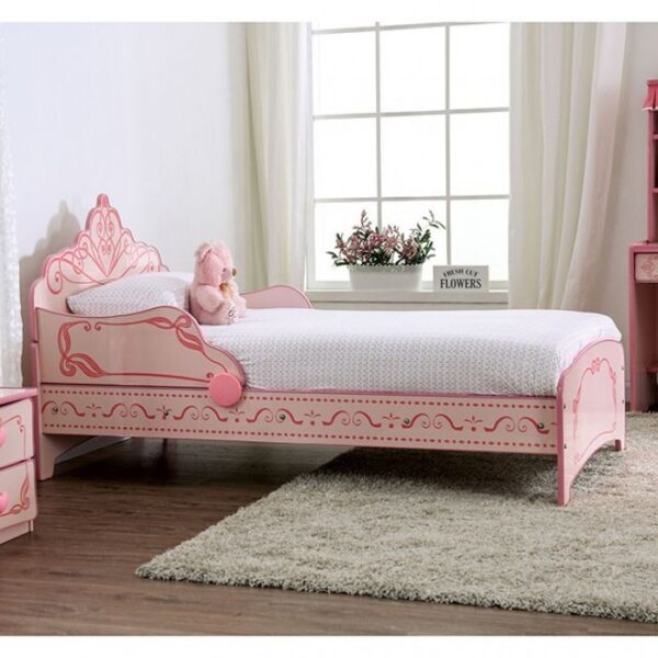 Pink Julianna Twin Bed CM7632 By Furniture Of America 8