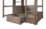 Callistus Twin/Workstation Youth Loft Bed With Desk CM-BK828GY By Furniture Of America 10