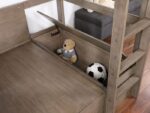 Callistus Twin/Workstation Youth Loft Bed With Desk CM-BK828GY By Furniture Of America 11