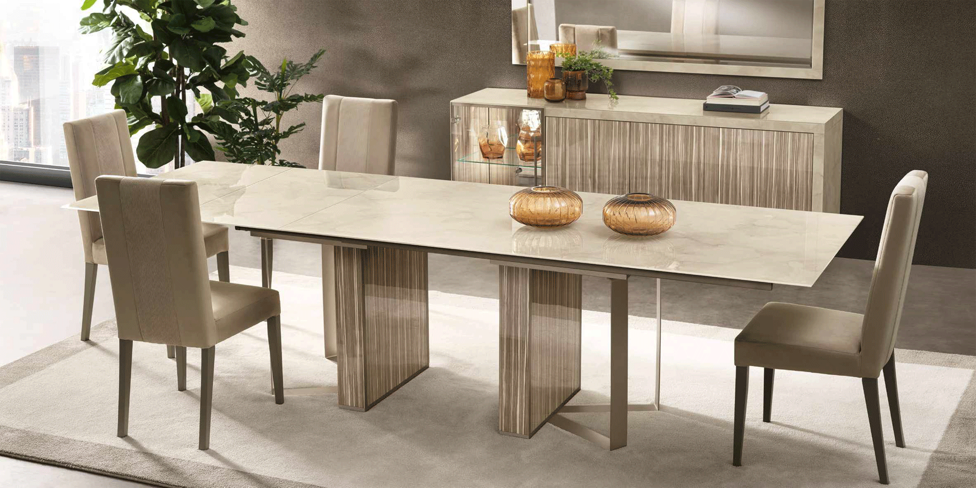High Gloss Lacquer Luce Dining Table i38268 By ESF Furniture