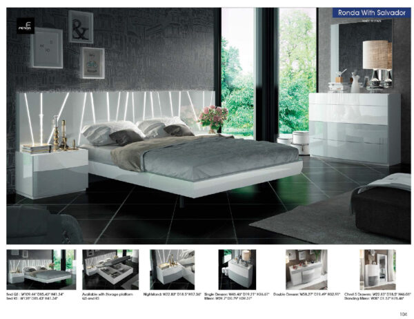 Ronda Salvador Spanish Style Bedroom Furniture Set p9851 By ESF Furniture 15