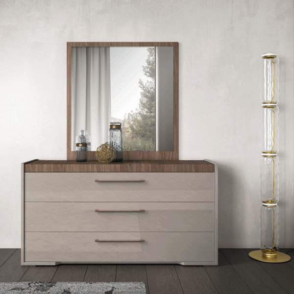 High Gloss Lacquer Nora Dresser P13365 By Esf Furniture | Mobilia Cleopatra High Gloss Lacquer Nora Dresser p13365 By ESF Furniture