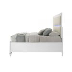 Pearl White Tarian Bed W/Led & Storage By ACME 18