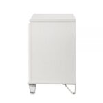 Pearl White Tarian Nightstand BD02318 By ACME Luxury Bedroom Nightstands Mobilia Cleopatra 20 Pearl White Tarian Nightstand BD02318 By ACME 20
