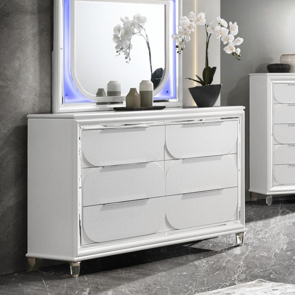 Pearl White Tarian Dresser BD02320 By ACME