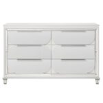 Pearl White Tarian Dresser BD02320 By ACME Luxury Bedroom Dressers & Mirrors Mobilia Cleopatra 14 Pearl White Tarian Dresser BD02320 By ACME 14