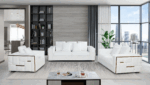 1005 White Living Room p12899 By ESF Furniture 11