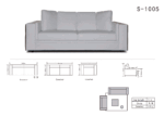 1005 White Living Room p12899 By ESF Furniture 14