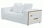 1005 White Loveseat