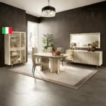 High Gloss Lacquer Luce Dining Room Set