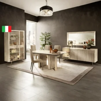 High Gloss Lacquer Luce Dining Room Set