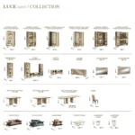 High Gloss Lacquer Luce Dining Room Set