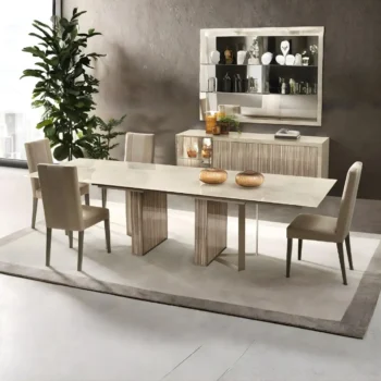 High Gloss Lacquer Luce Dining Room Set