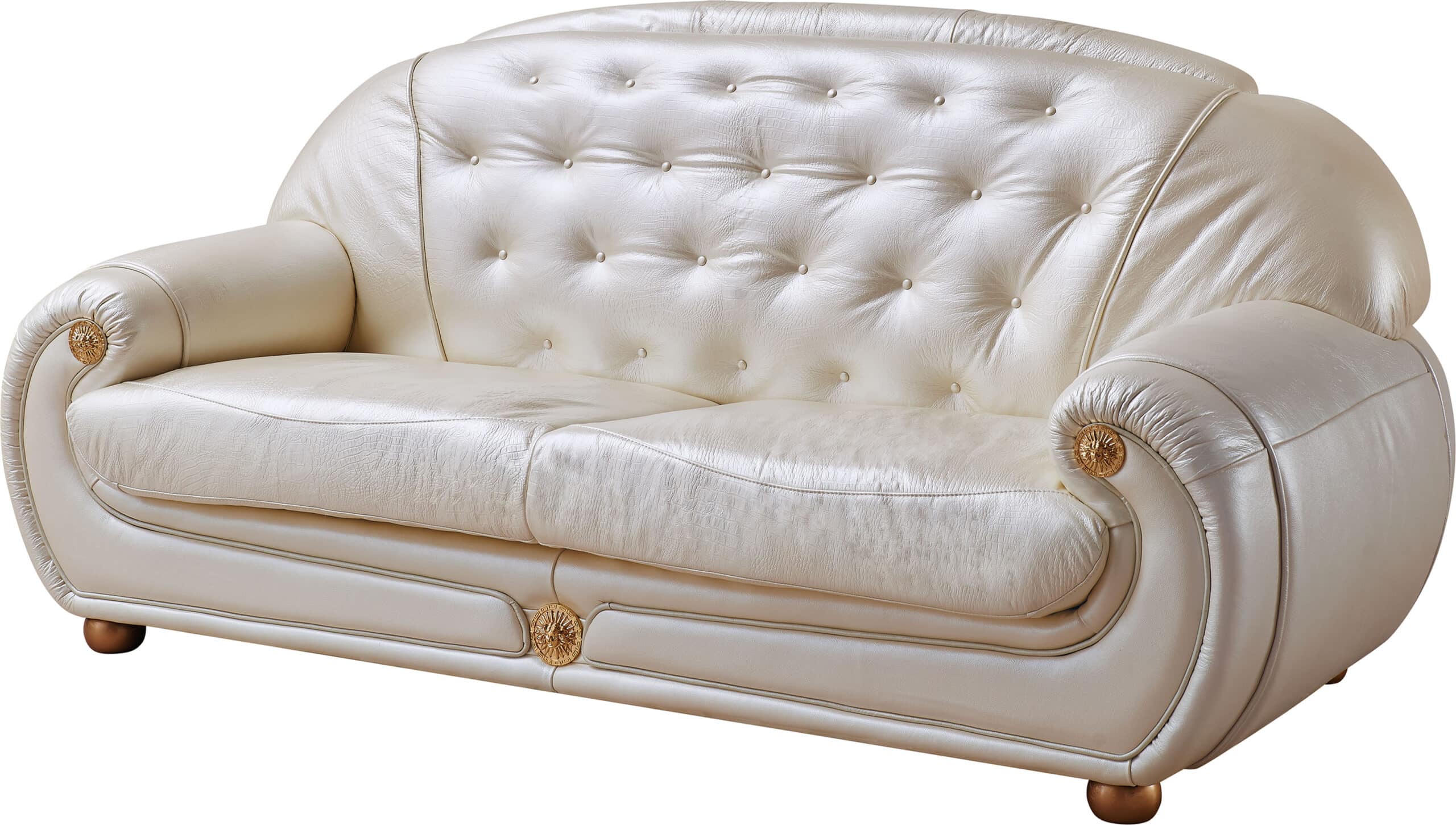 Giza Full Leather in Beige Sofa