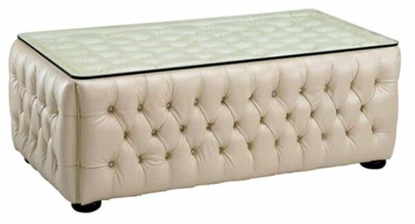 258 Full Ivory Leather Living Room Set p4377 By ESF Furniture 14