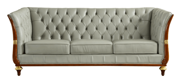 Mat, Shiny 401 Gray Leather Living Room Set p11520 By ESF Furniture 15