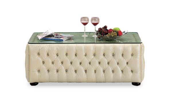 258 Full Ivory Leather Living Room Set p4377 By ESF Furniture 16