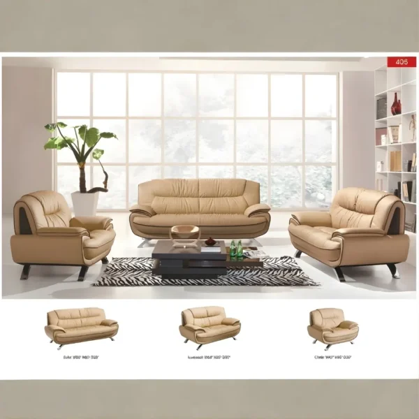 Beige/Brown Living Room Set