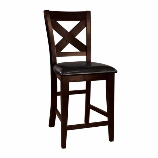 warm merlot Crown Point Collection Counter Height Chair By Homelegance 9