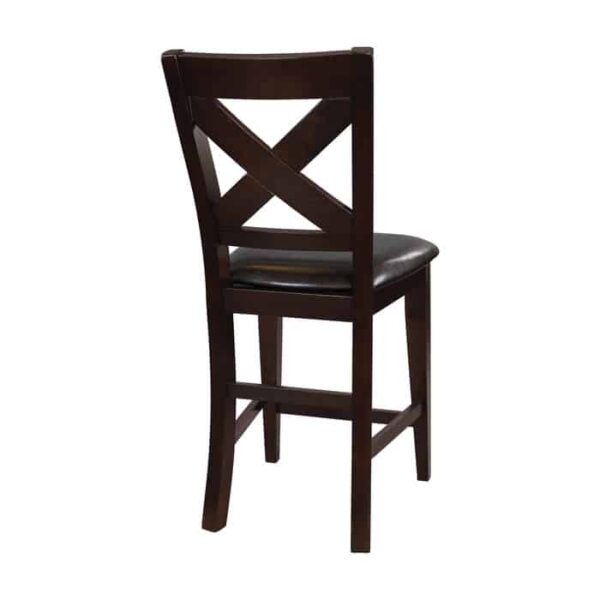 warm merlot Crown Point Collection Counter Height Chair By Homelegance 11