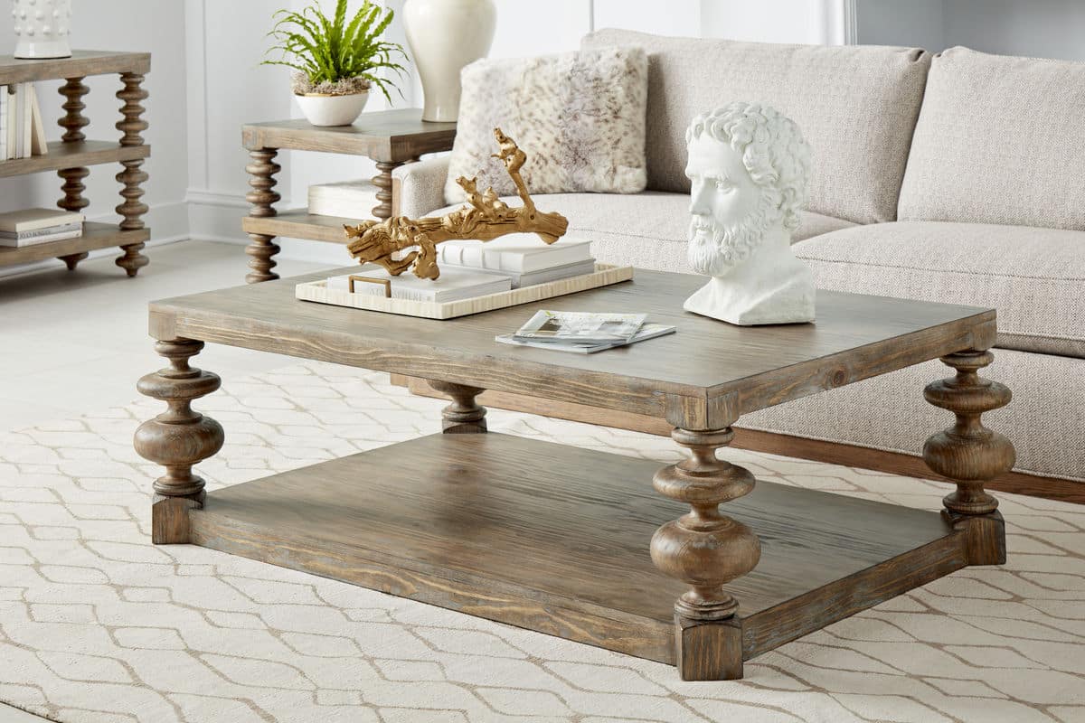 Architrave-Almond Rectangular Cocktail Table By Art Furniture
