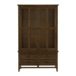 Brown Cherry Frazier Park Collection Hutch By Homelegance Curio & Buffet Mobilia Cleopatra 11 Brown Cherry Frazier Park Collection Hutch By Homelegance 11