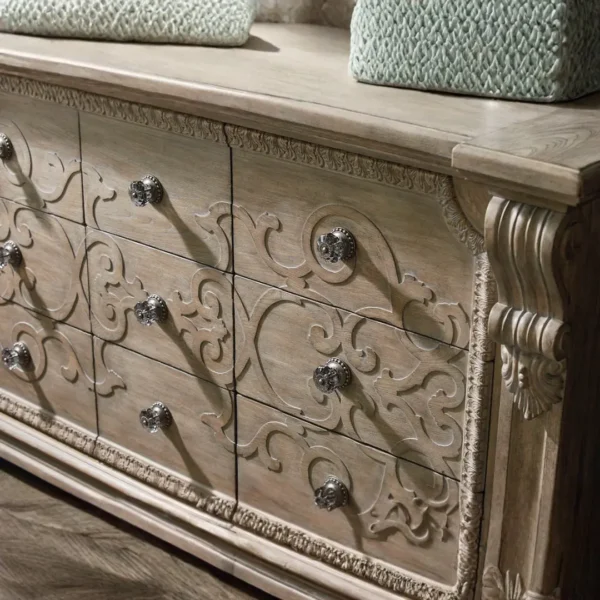 Arch Salvage-Wren Brown Dresser-Parch By Art Furniture - Image 2